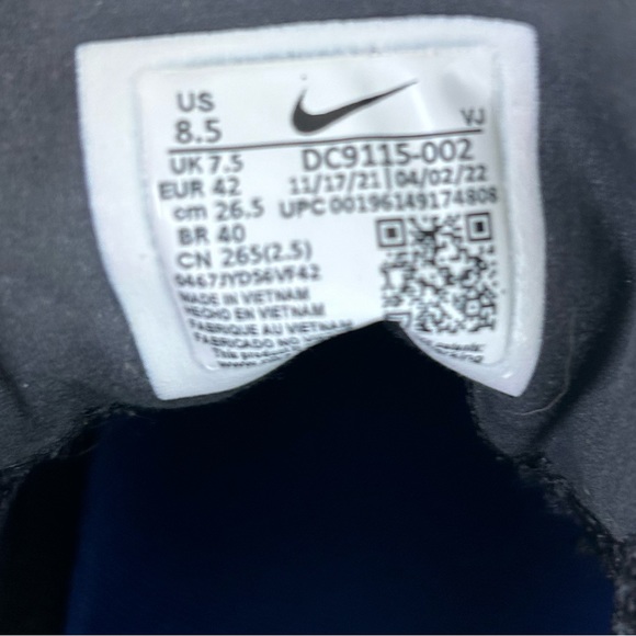 Nike Air Zoom SuperRep 3 Black Old Royal Men's Sneakers 8.5 - Picture 4 of 5